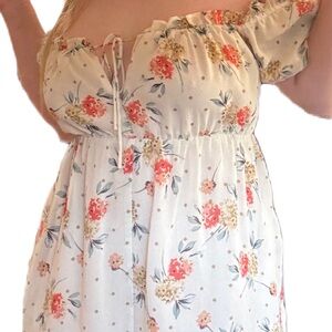 Floral Dress Forum size S Jumper with front tie up